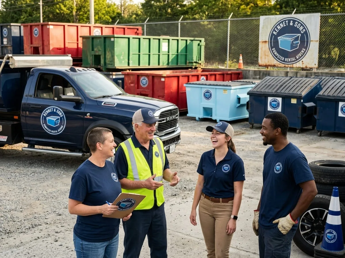 Roll-off dumpster delivered in Crawford, GA