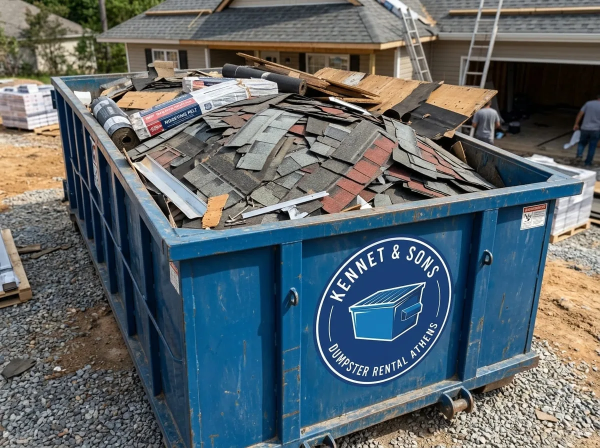 Roofing Dumpster Rental in Athens, GA